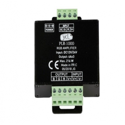 RGB REPEATER AMPLIFIER 12/24V 18 A YCL RGB REPEATER AMPLIFIER 12/24V 18 A YCL