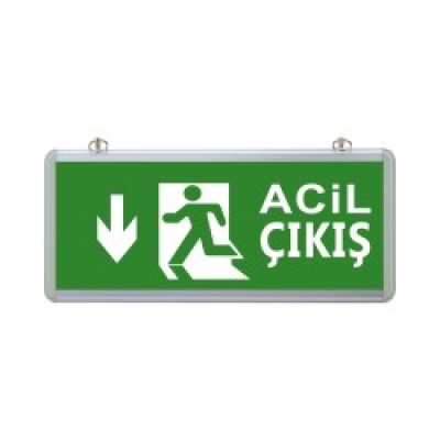 ACİL YÖNLD. ARMT. EXIT ÇIKŞ AŞAĞI OK LED