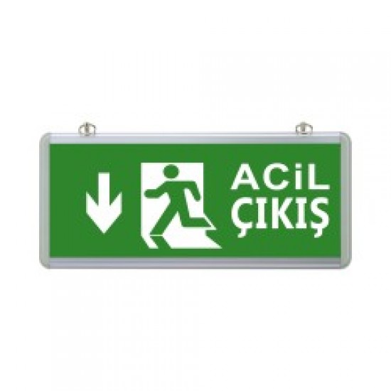 ACİL YÖNLD. ARMT. EXIT ÇIKŞ AŞAĞI OK LED