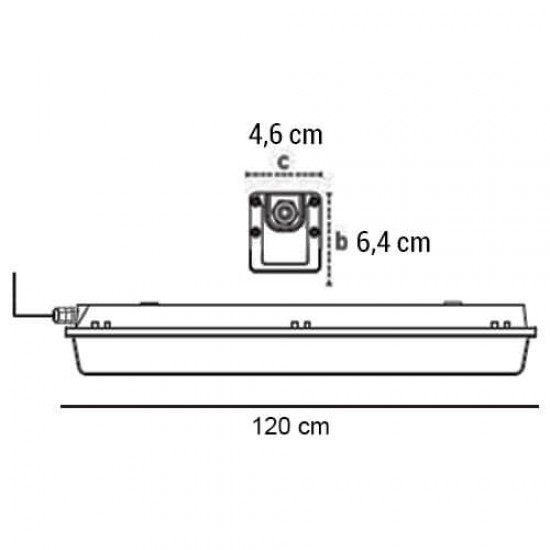 LEDLİ ETANJ ARMATÜR 36W BEYAZ 120CM DÜNYA