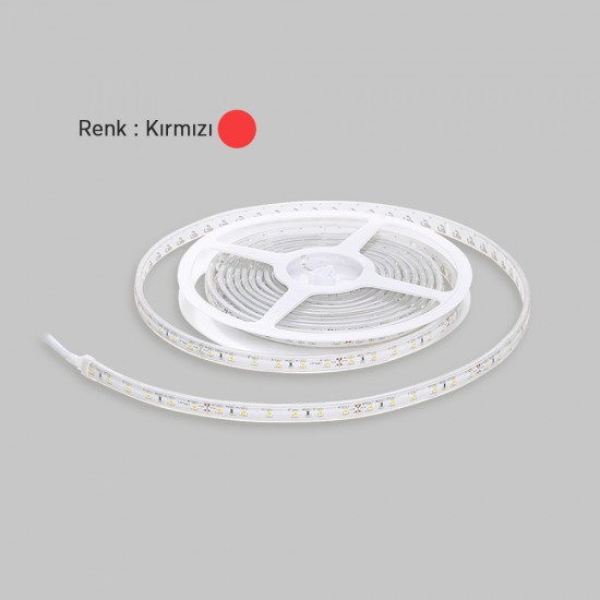 ŞERİT LED 3 ÇİPLİ KIRMIZI 60 LED DIŞ MEKAN 5 MT