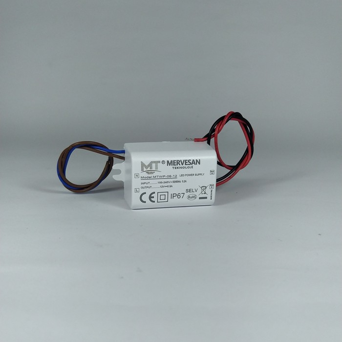 Mervesan Led Driver 6W MT-WP-06-12