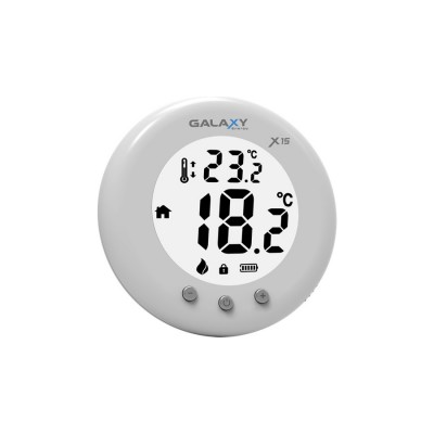 KOMBİ ODA TERMOSTATI BEYAZ KABLOSUZ YUVARLAK