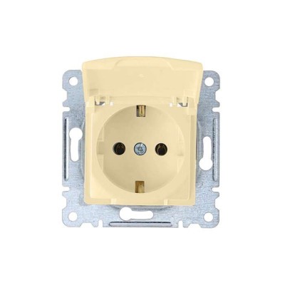 DEFNE KREM KAPAKLI TOPR.PRİZ MODÜL KAPAK