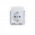 ARAS BEYAZ KAPAKLI TOPRAKLI PRİZ MODÜL TUŞ