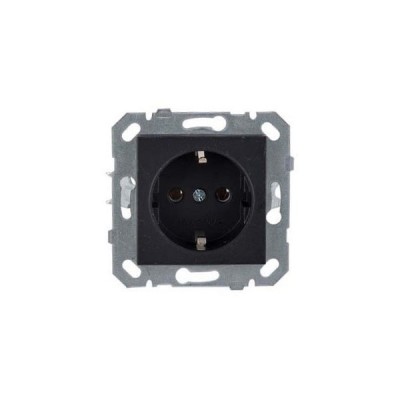 BYOBU SİYAH TOPRAKLI PRİZ MEKANİK+MODUL