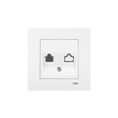 KARRE BEYAZ DATA PRİZİ BOŞ(MODÜL KAPAK) ÇERÇEVELİ