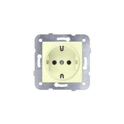 KARRE KREM TOPRAKLI PRİZ (MODÜL KAPAK)