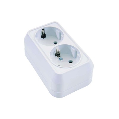 MAKEL S.ÜSTÜ LÜX BEYAZ İKİLİ TOP.PRİZ