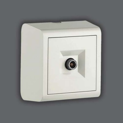 OVİVO S.ÜSTÜ LÜX BEYAZ UYDU PRİZ F KONNEKTÖRLÜ