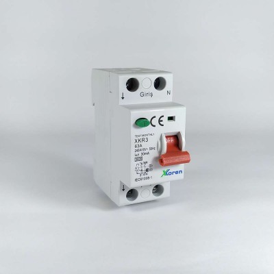 KAÇAK AKIM ROL.30 MA 2P 63 A XKOREN  3 kA AC TİP