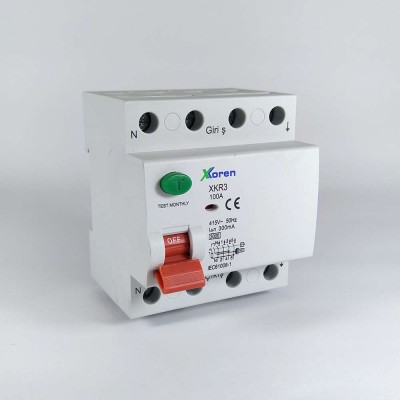 KAÇAK AKIM ROL.300 MA 4P 100 A XKOREN  6 kA AC TİP