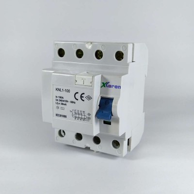 KAÇAK AKIM ROL.30 MA 4P 100 A XKOREN  6 kA AC TİP