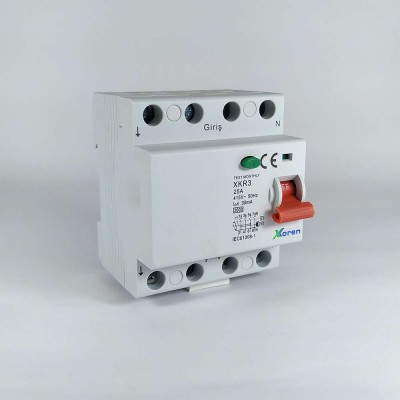 KAÇAK AKIM ROL.30 MA 4P 25 A XKOREN  3 kA AC TİP