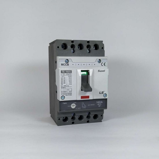 LS Kompakt Şalter Termik Manyetik Sabit 3P 160A 37kA LS-TE-160S-FMU160