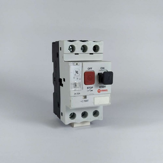 MOTOR KORUMA ŞARTELİ 24-32 AMP. 10 kA MAKEL MOTOR KORUMA ŞARTELİ 24-32 AMP. 10 kA MAKEL