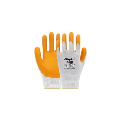Beybi PN5 Nitril Sarı İş Eldiveni 9L Boy