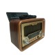 NOSTALJİK RADYO USB/SD/FM/BLUETOOTH DESTEKLİ SOLAR