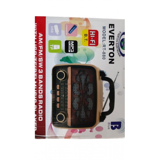 NOSTALJİK RADYO USB/SD/FM/BLUETOOTH DESTEKLİ BÜYÜK