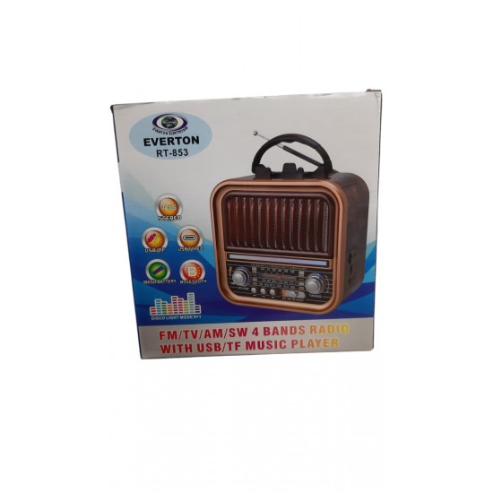 NOSTALJİK RADYO USB/SD/FM/BLUETOOTH DESTEKLİ