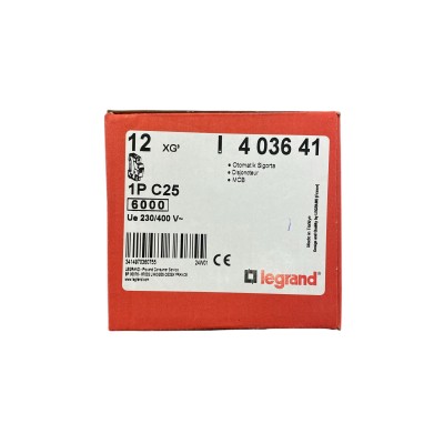 LEGRAND V OTOMAT SGRT.C 25 AMP. 6 kA XG3 SERİSİ