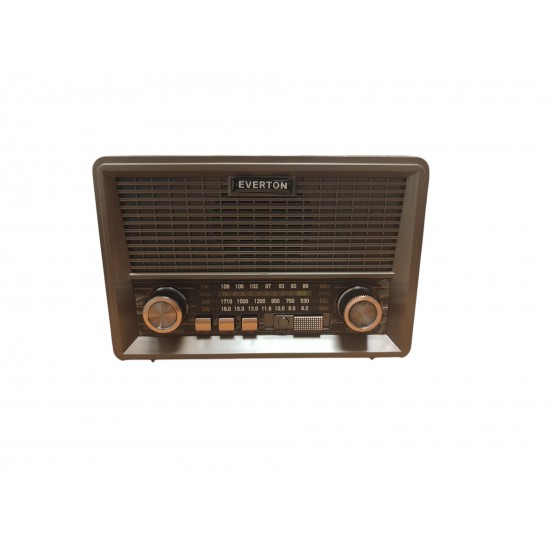 NOSTALJİK RADYO USB/SD/FM/BLUETOOTH DESTEKLİ SOLAR