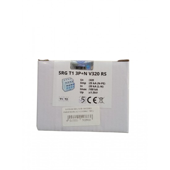 PARAFADUR AG V OTOMAT TİPİ 100 kA T1+T2, 4000000008866, [site_name]