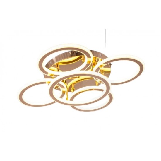 LEDLİ AVİZE TAVANA MONTE GOLD BEŞLİ 25145 4+1 GD