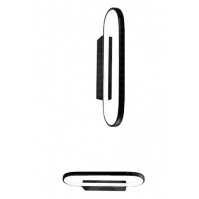 APLİK SİYAH LEDLİ AYARLI SEDEF MM-24170-1W BLK