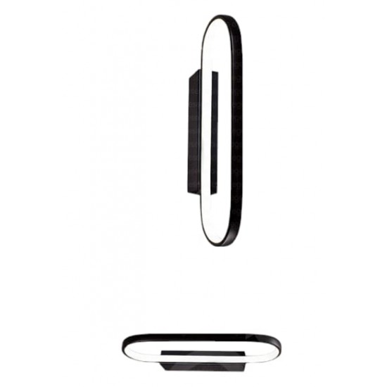 APLİK SİYAH LEDLİ AYARLI SEDEF MM-24170-1W BLK