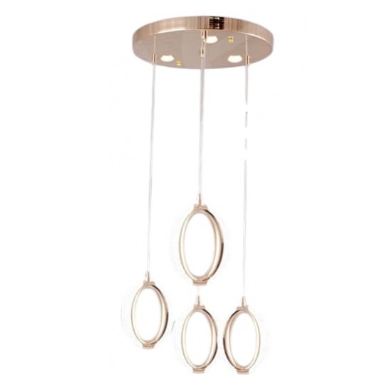 BEŞLİ AVİZE LEDLİ GOLD TOPLU