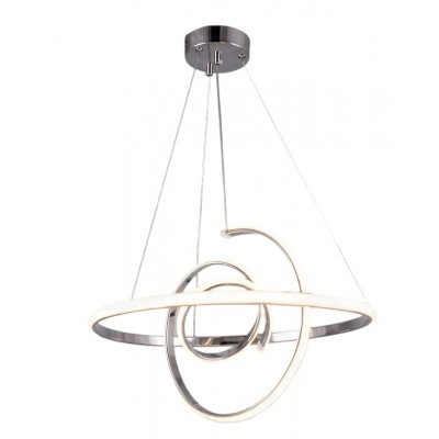 TEKLİ LEDLİ AVİZE UCU KIVRIK KROM